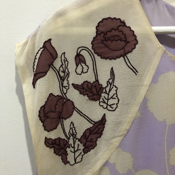 SOLD Anna sui floral shift dress silk sample - Picture 4 of 8